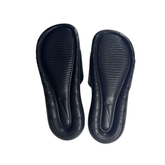 Nike Women's Victori One‎ Slide Sandals Size 6 Black & Gold Enhanced Comfort New - Picture 3 of 7